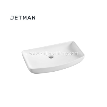 Ceramic Art Vasin Rectangular Ceramic Countertop Basin